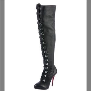 Christian Louboutin Leather Lace-up Boots